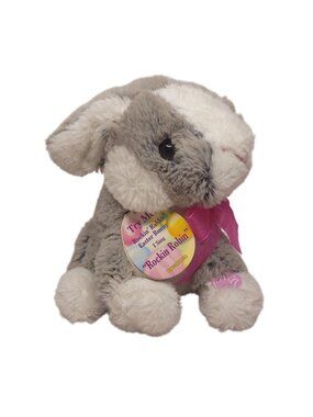 DanDee Singing Easter Bunny Plush Toy Gray White Soft Dancing Stuffed Animal